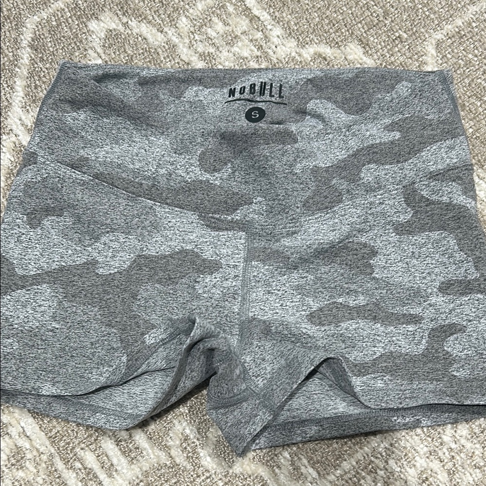NOBULL Women's Camo Grey Shorts